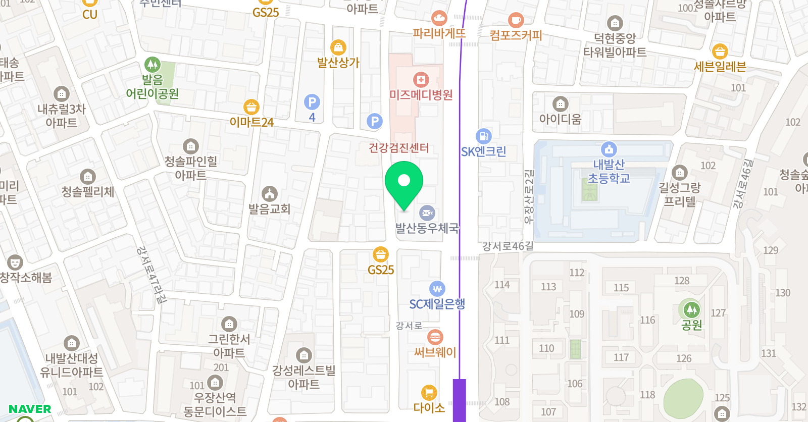 사사모플러스 수학학원 위치