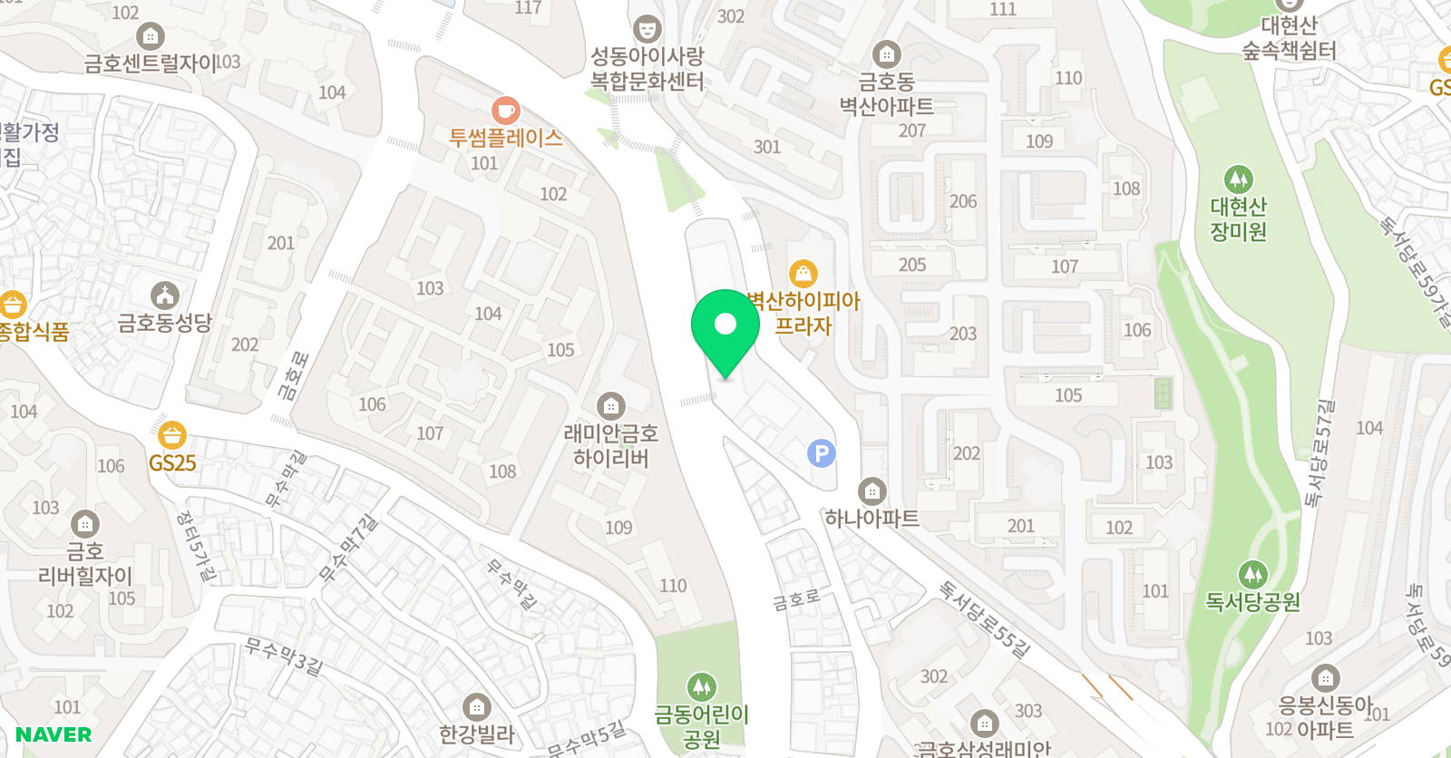 서울존스 학원 위치