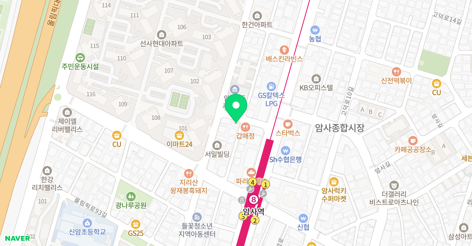 온화 미술학원 위치