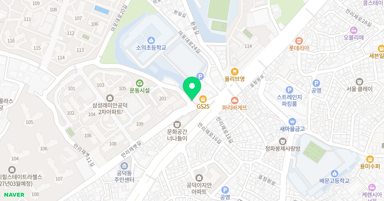 뮤엠 영어 소의캠퍼스 영어교습소 위치
