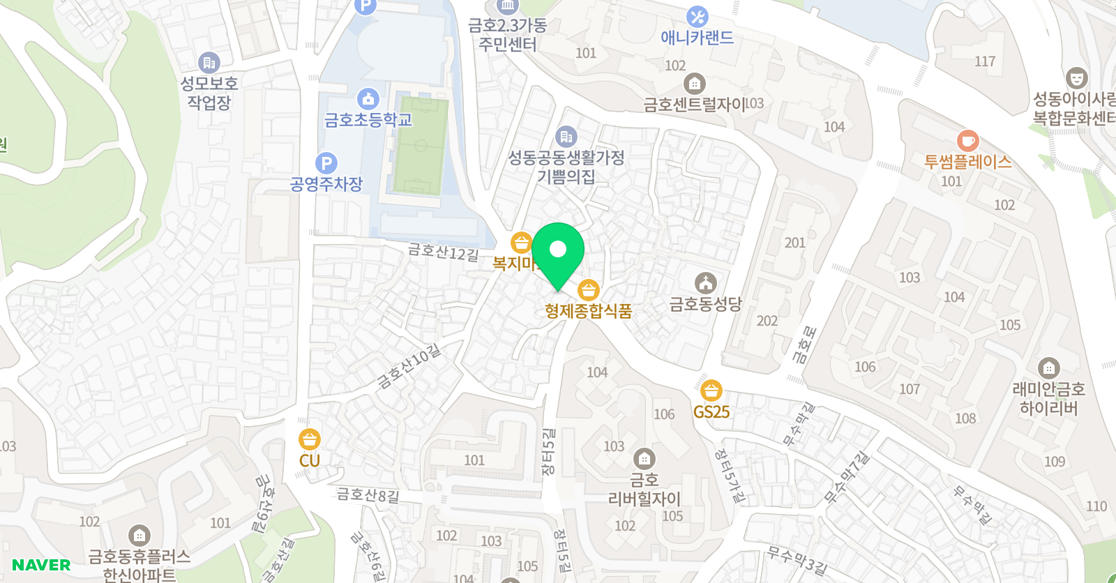 뮤엠 영어 금호캠퍼스 위치