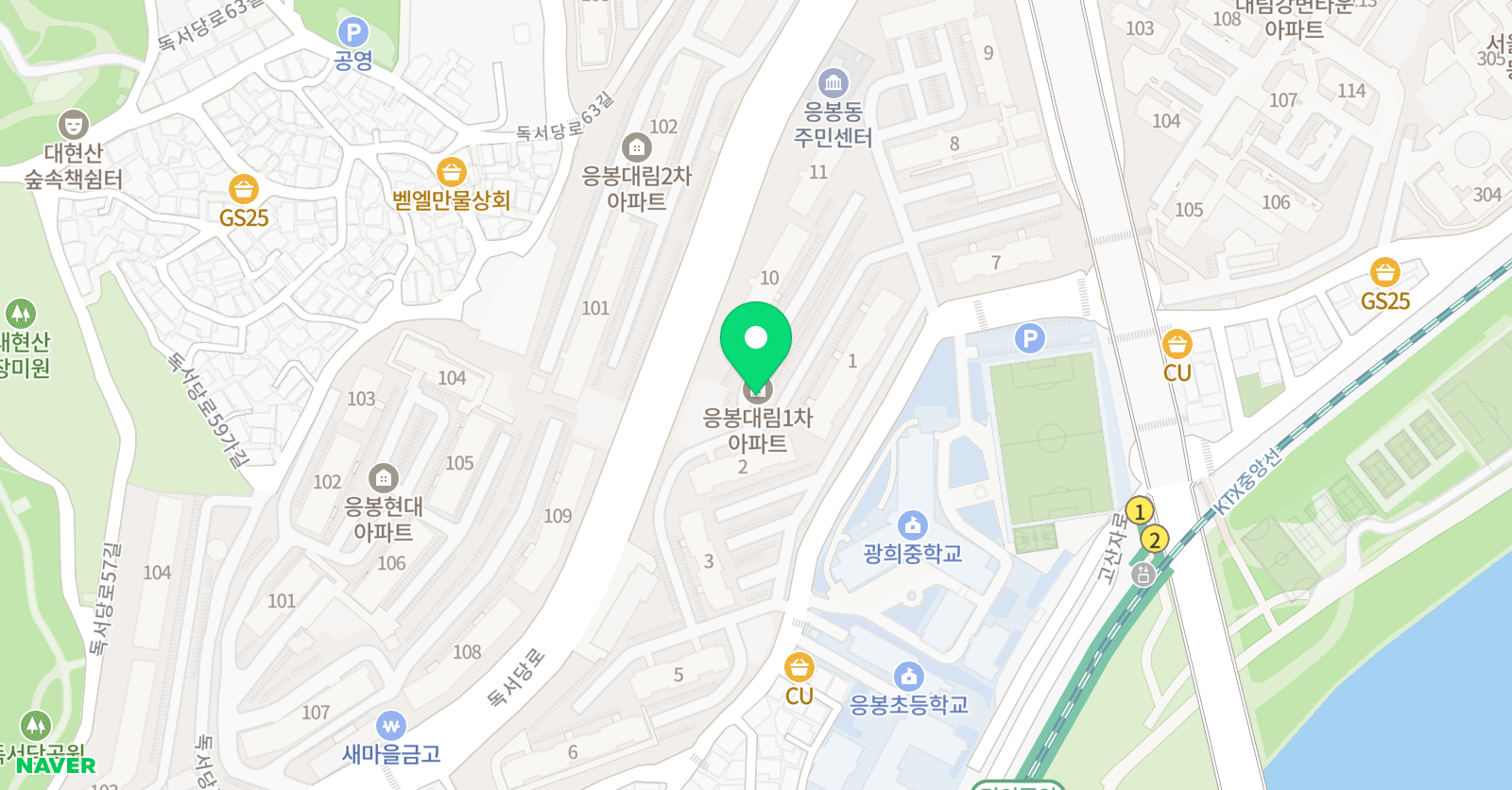 아소비 서울응봉동점 위치