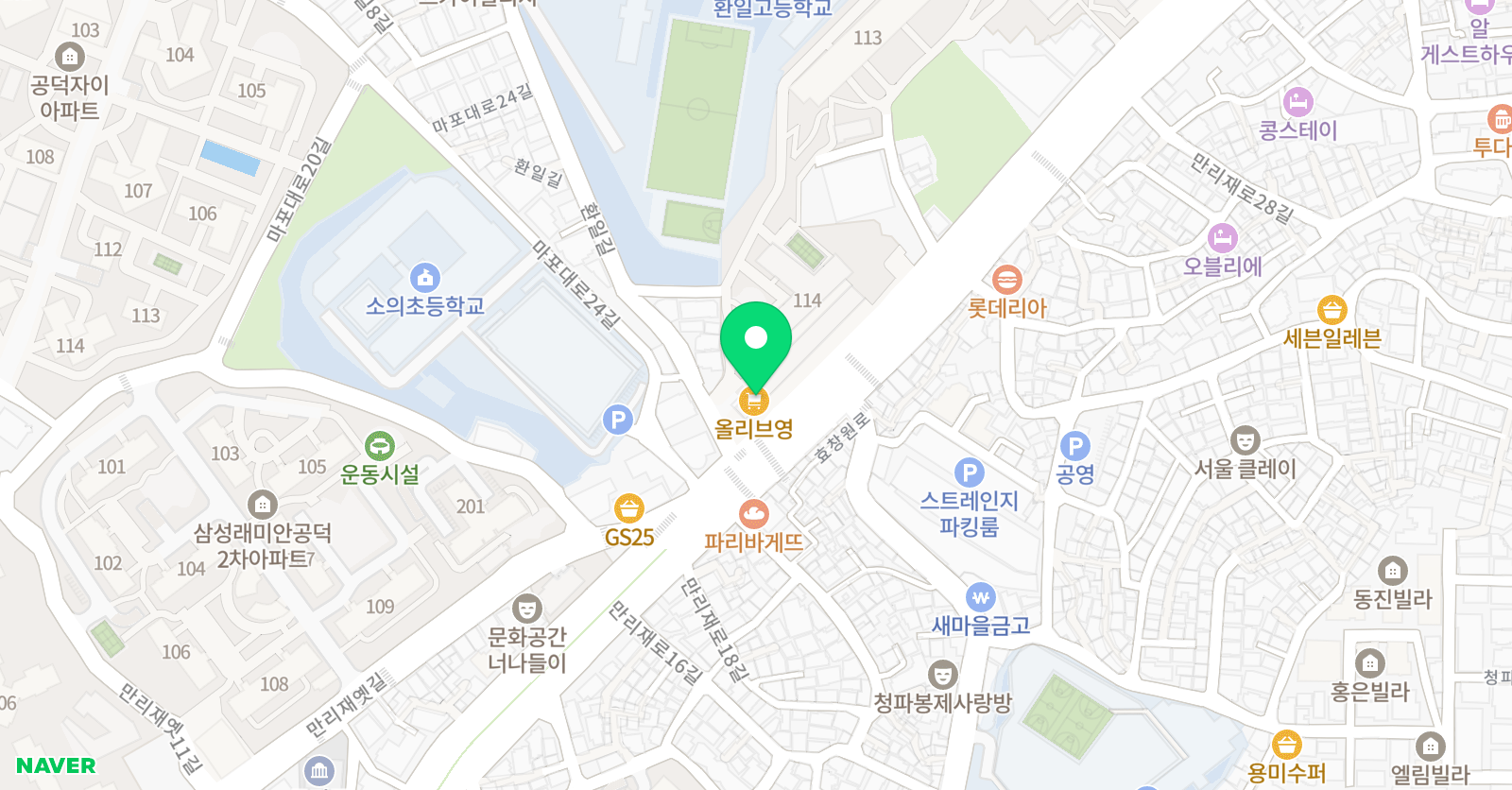 엠피에이 정수학학원 위치