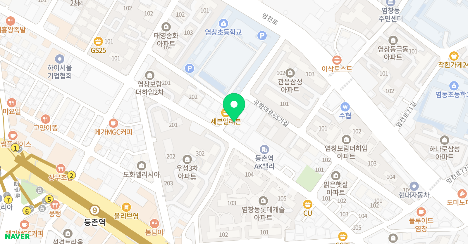 만렙 수학전문학원 위치
