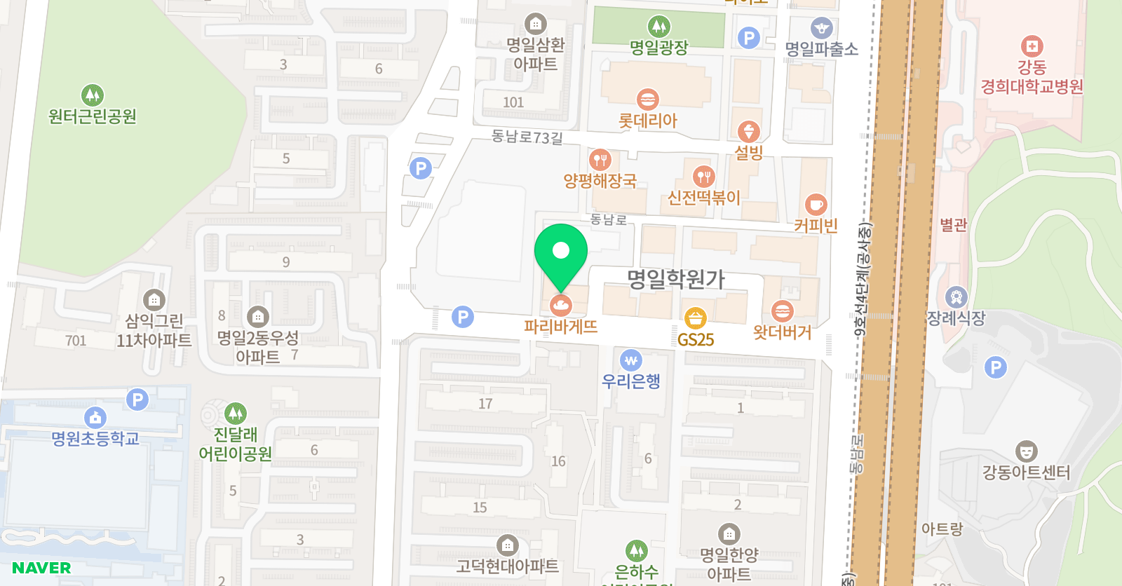 엠존 수학학원 위치