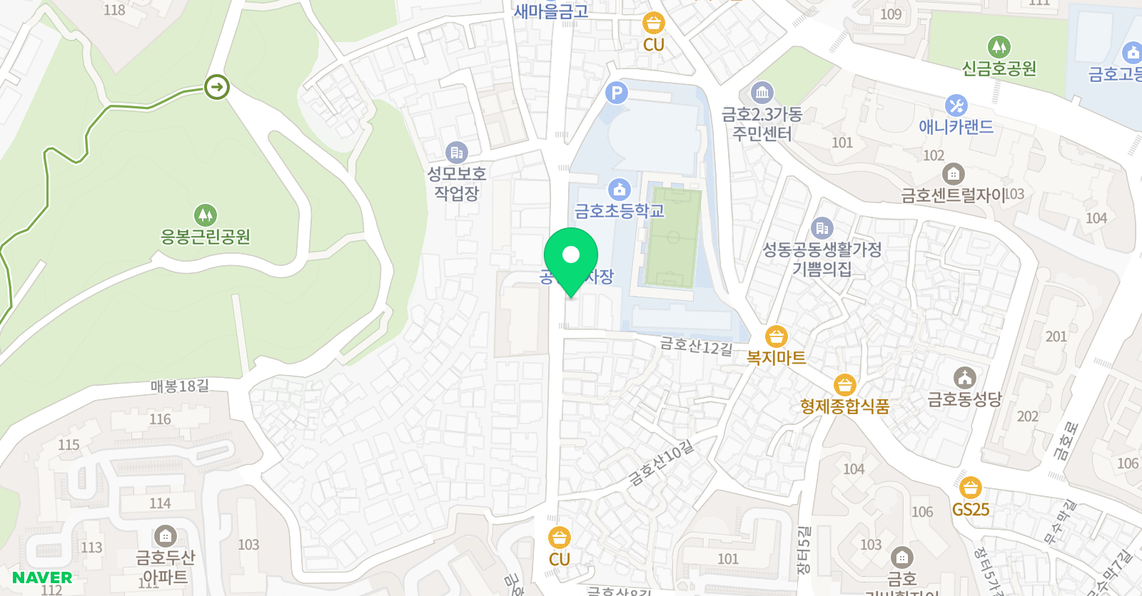 스마트해법수학 스마트해법영어 금호비전학원점 위치