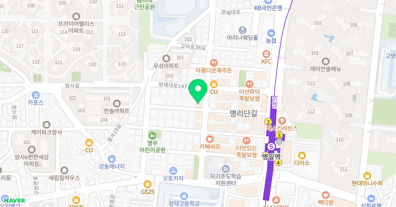 지니 영어학원 위치
