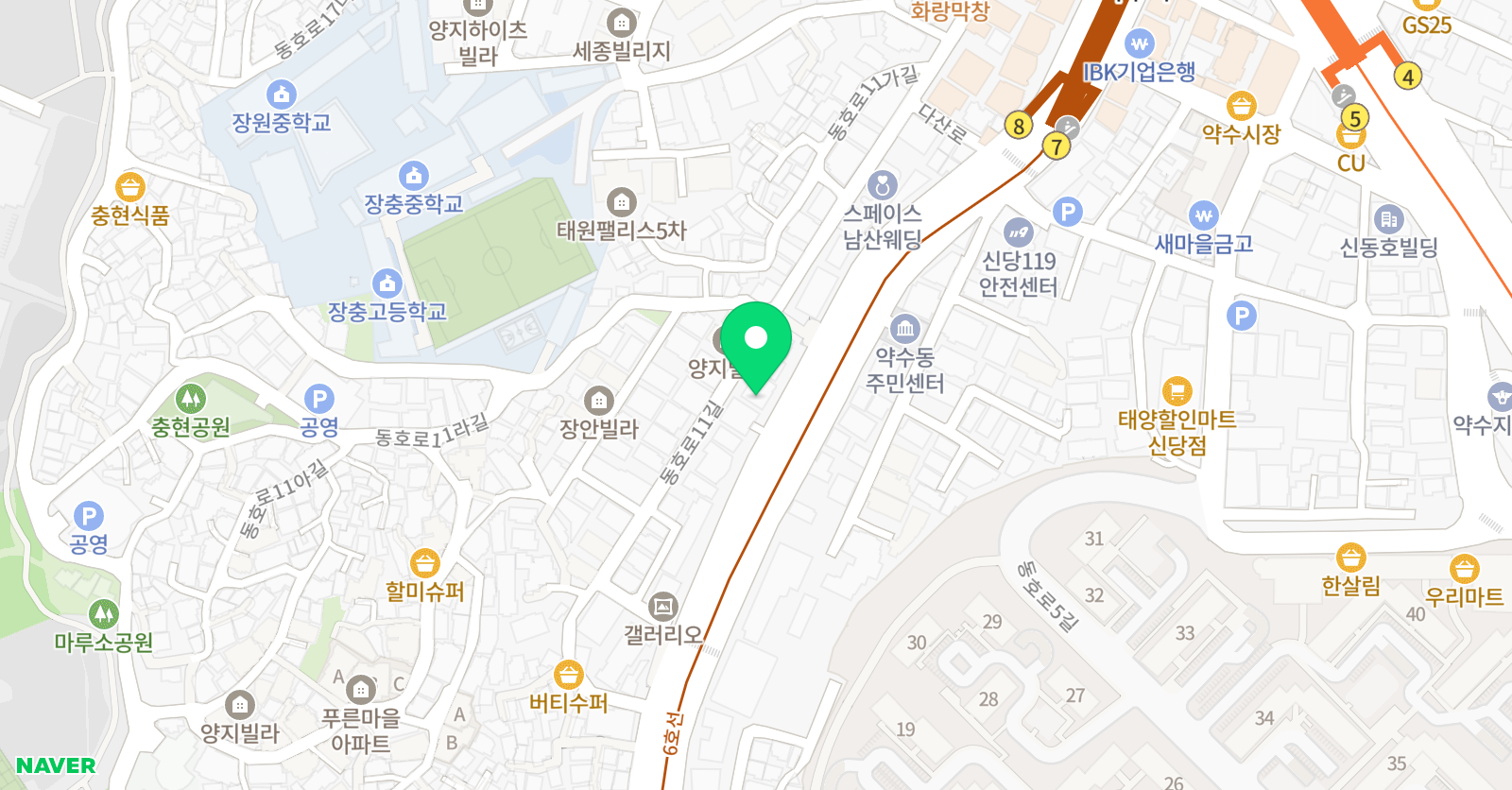 참진하이캠퍼스 학원 위치