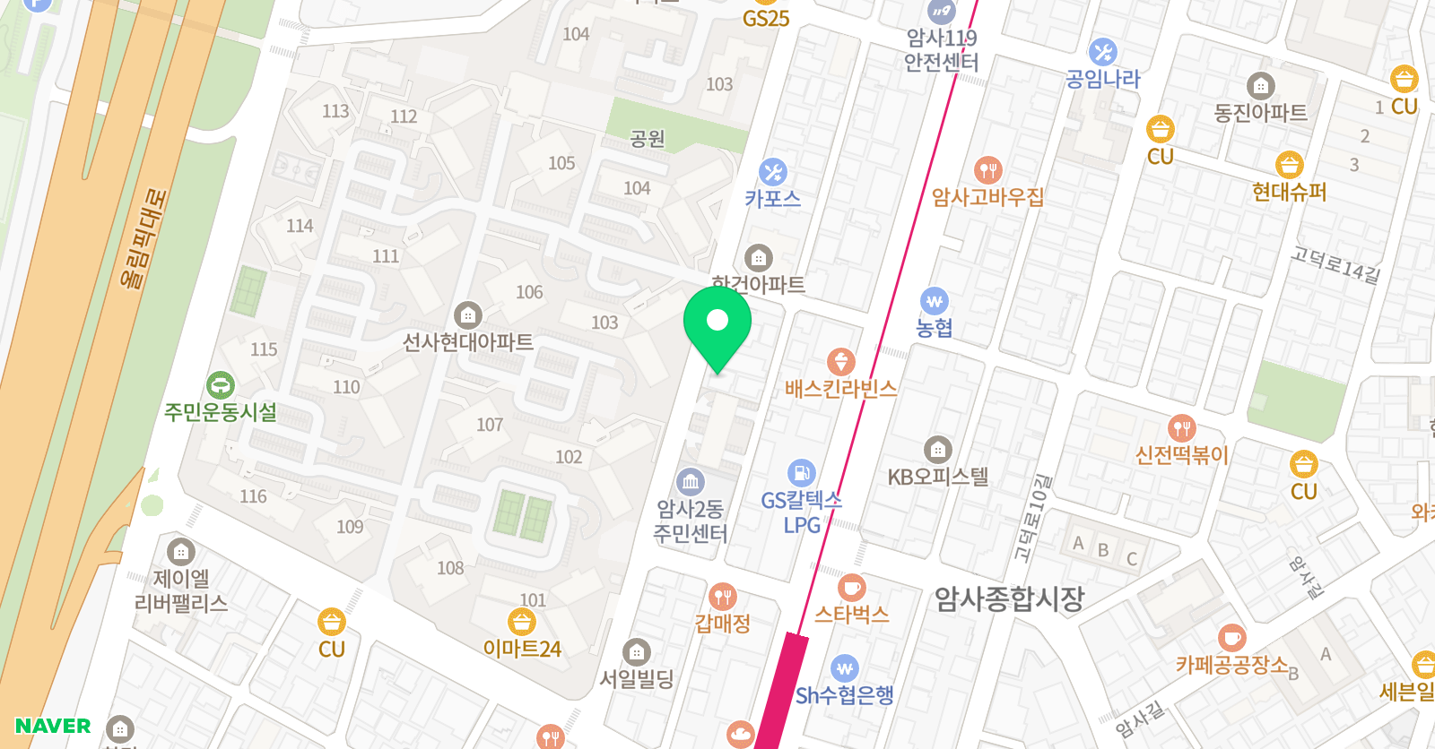 플라톤 독서토론논술 학원 암사교실 위치