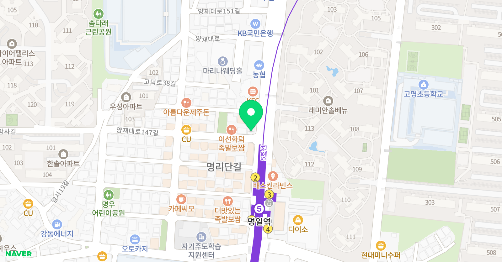 큐엠피 수학학원 위치