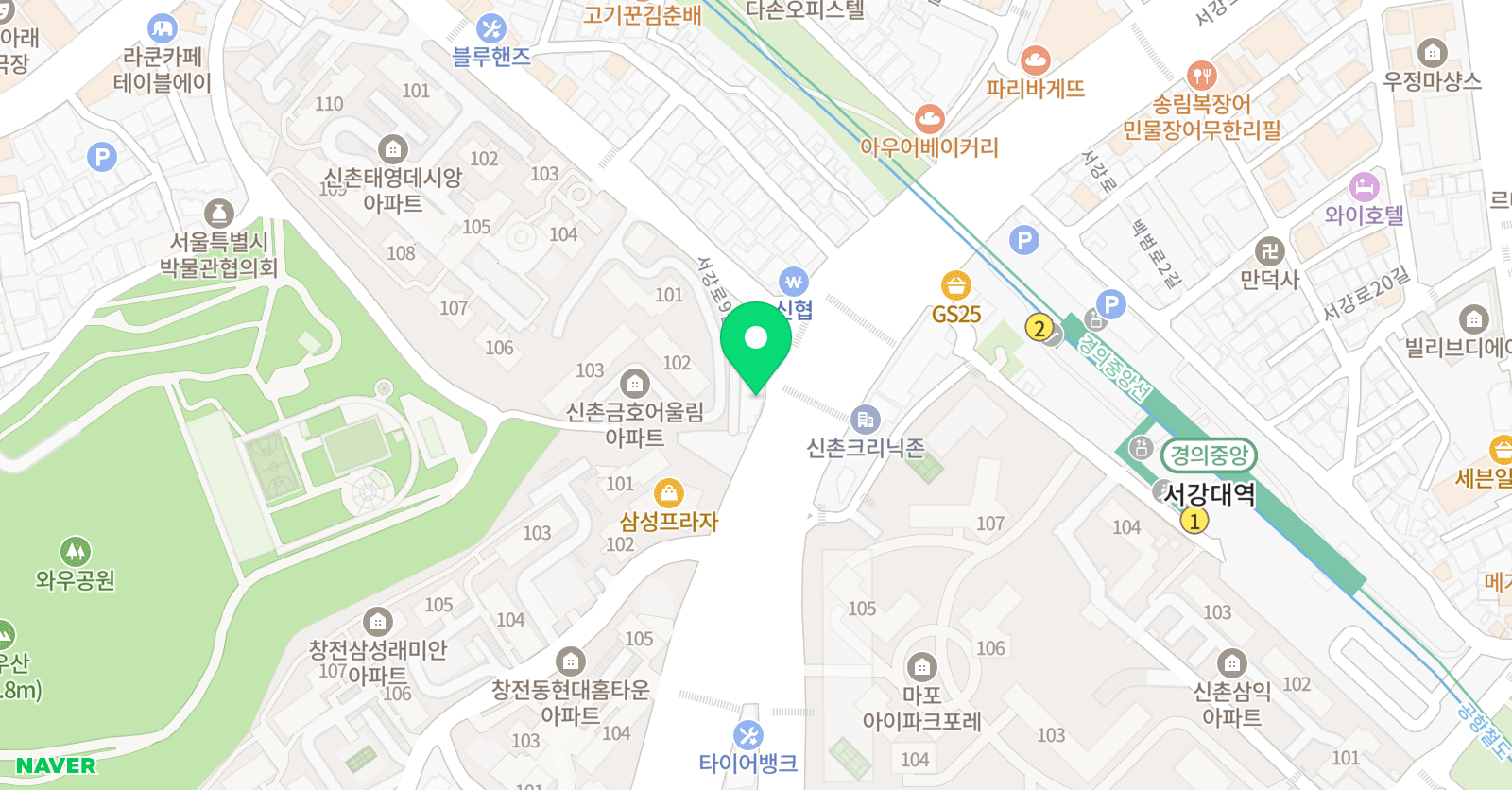 영어와수학 학원 위치
