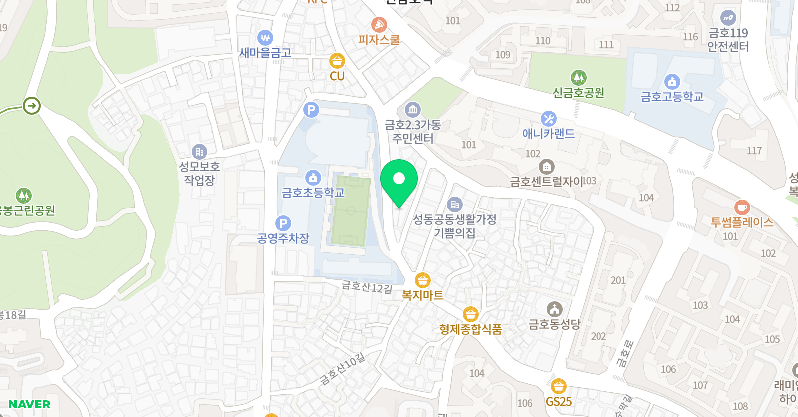 홍익 스포츠 위치