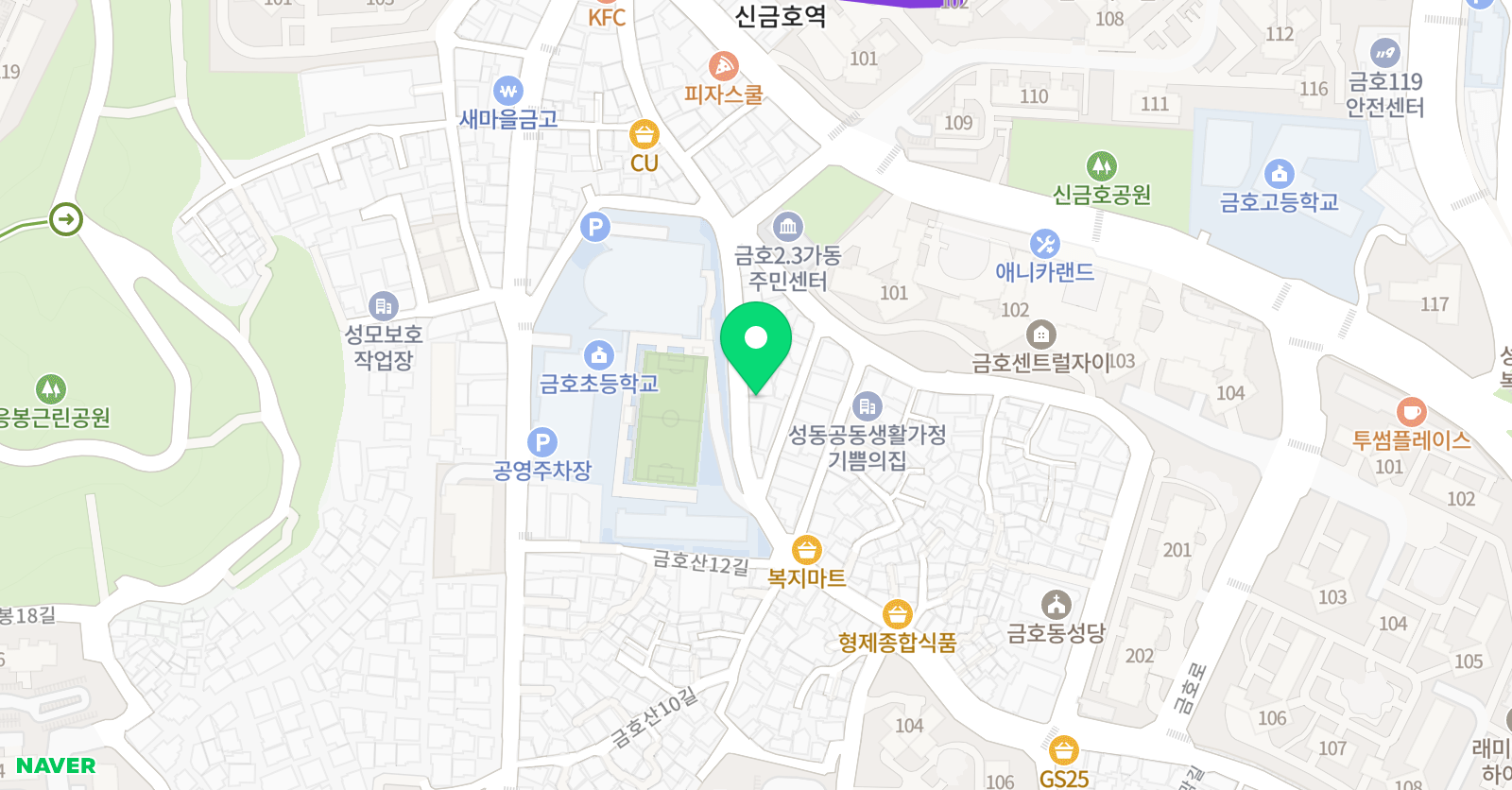 리드인 독서논술학원 금호센터 위치