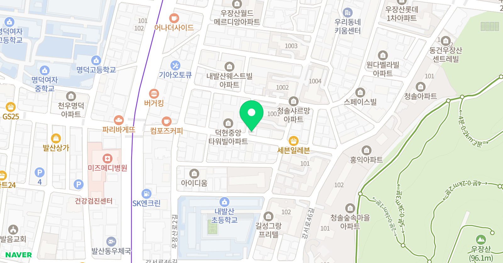 한우리 독서토론논술 강서내발산 독서교실 위치
