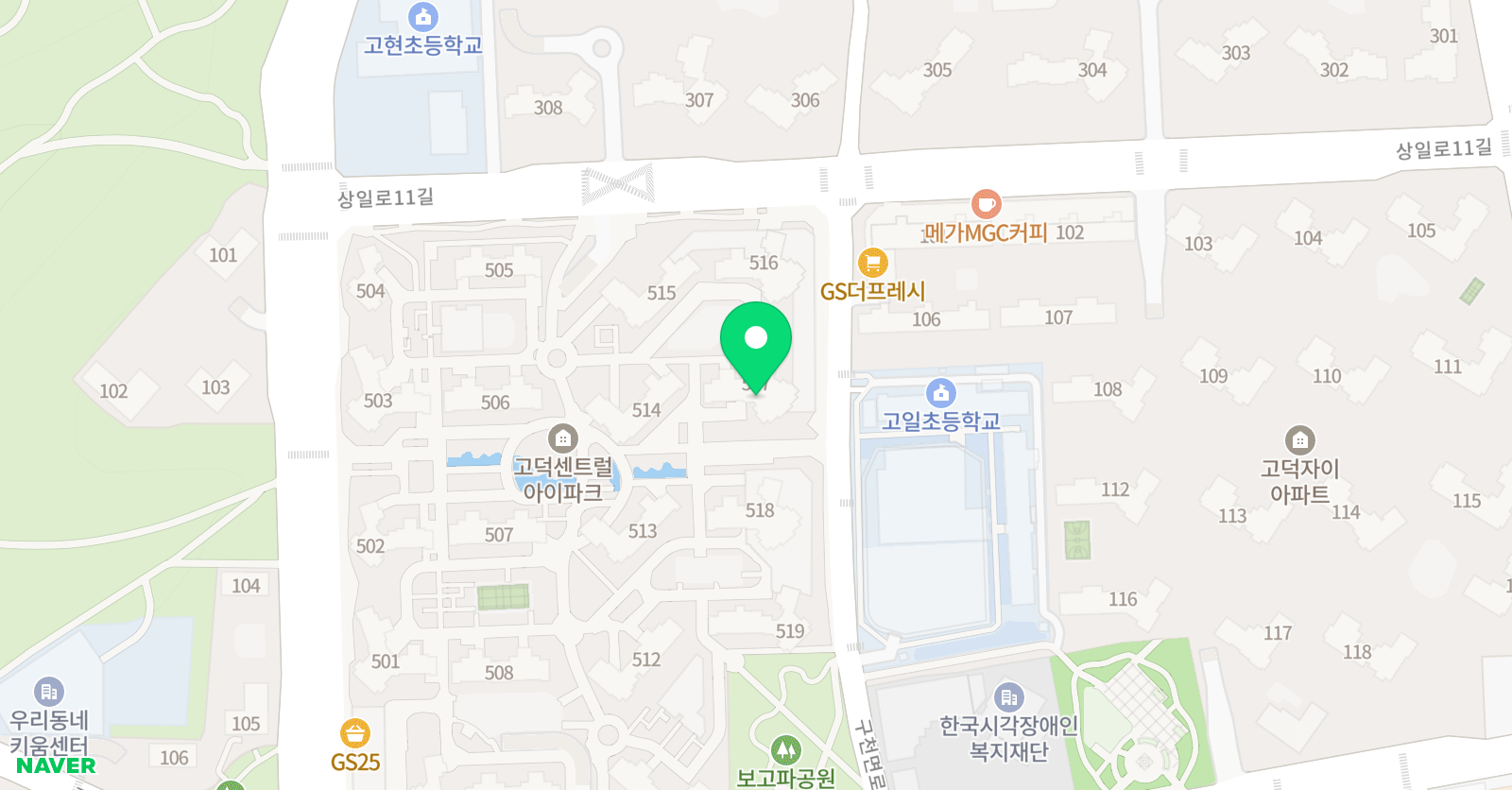 영재들의미술상자 고덕센트럴아이파크원 위치