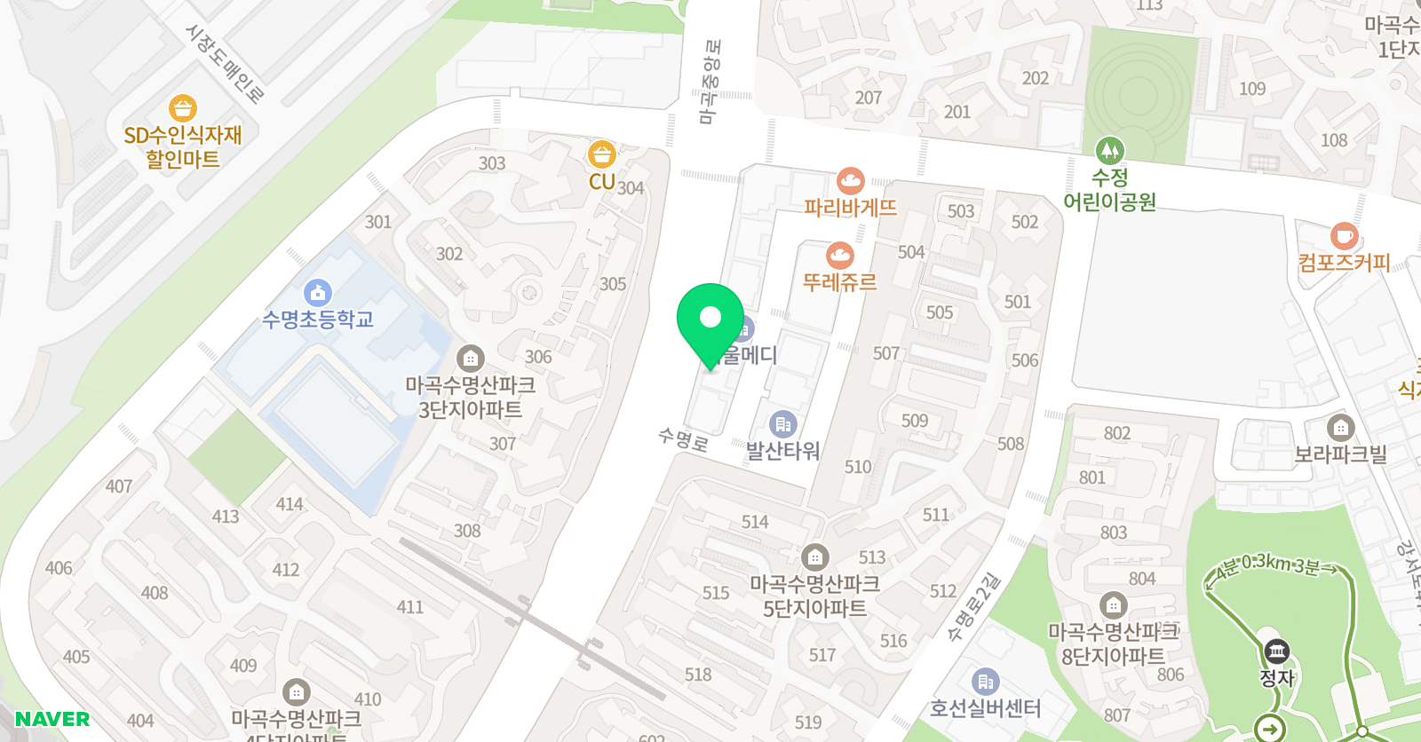 서울 학원 위치