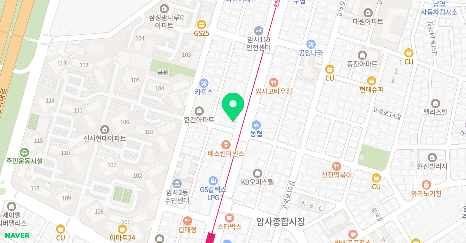하랑 태권도 위치