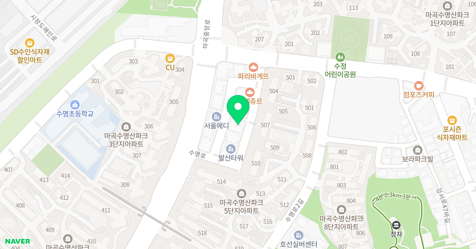 한울 국가대표 태권도 줄넘기클럽 위치