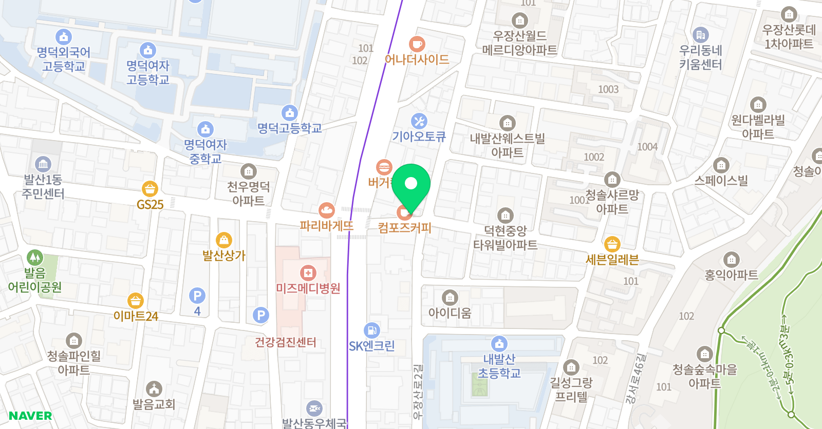 스텝브릿지 학원 위치