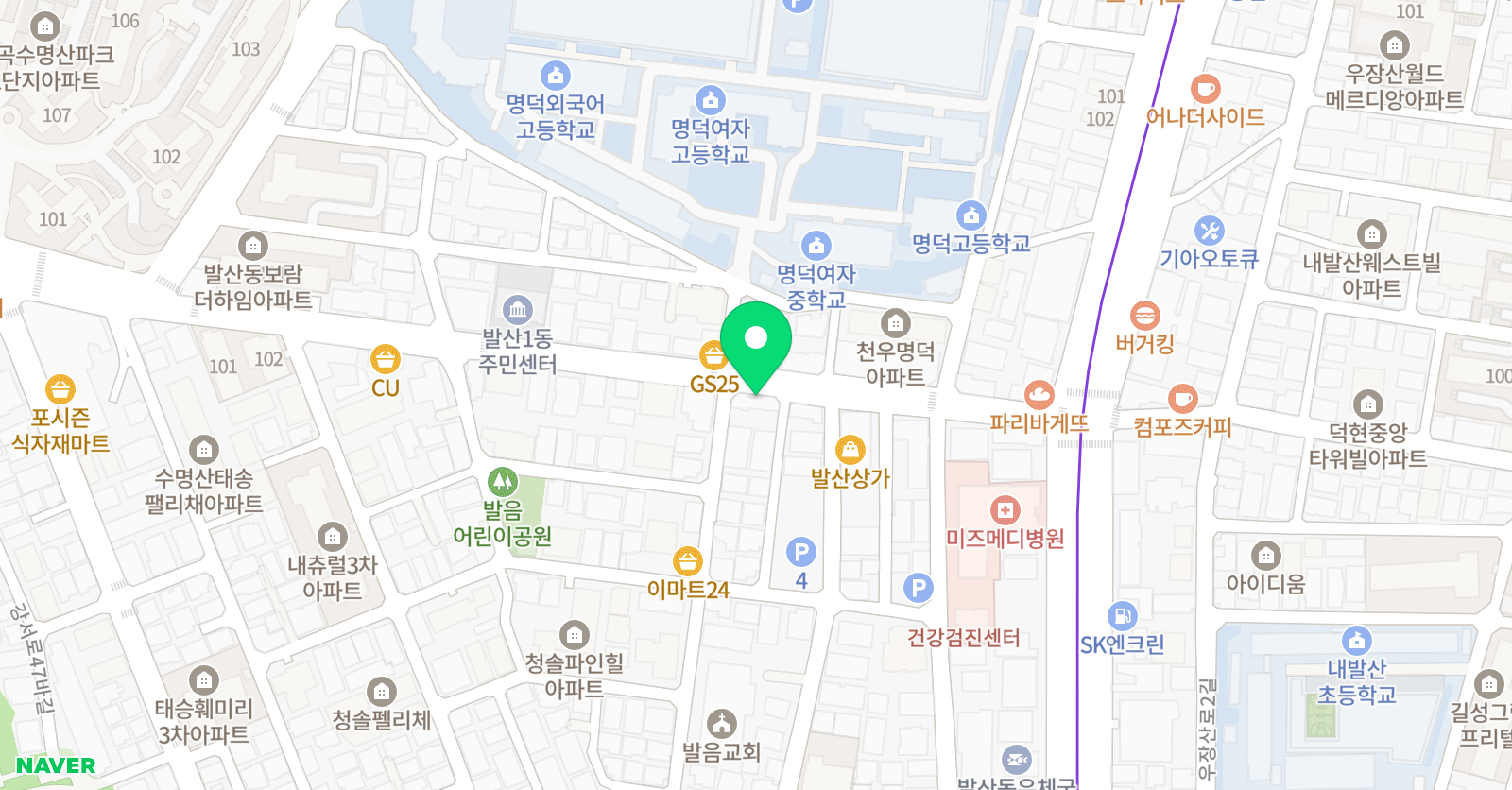 세계로 학원 위치