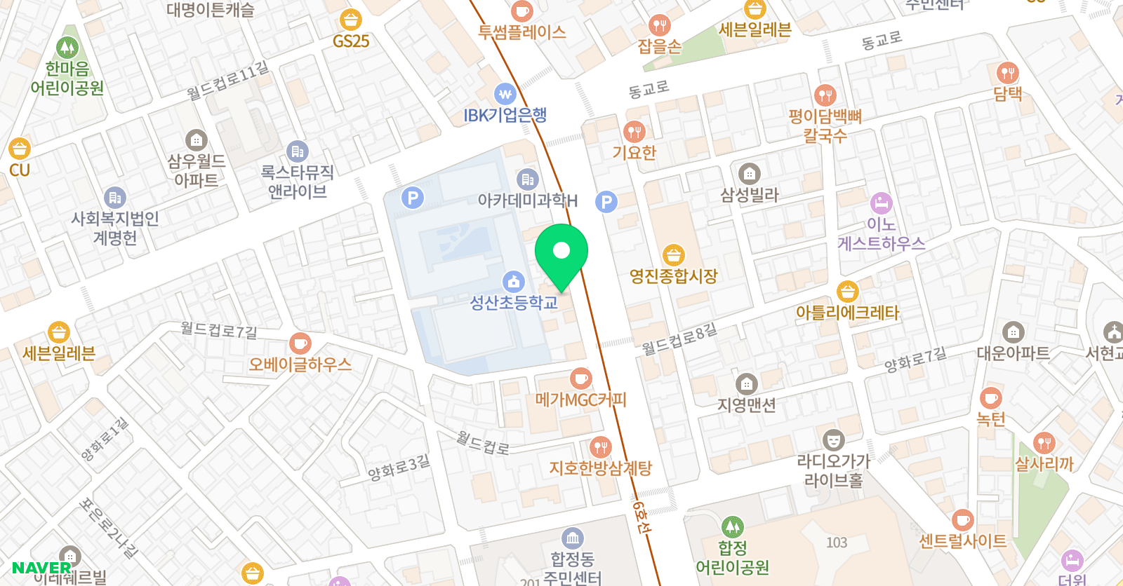 윤발레아카데미 위치