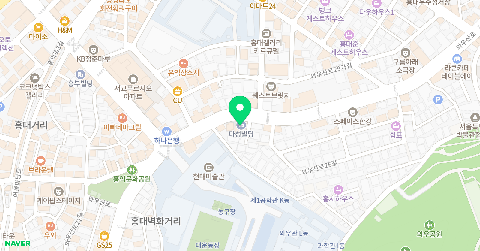 하얀돌 미술학원 위치