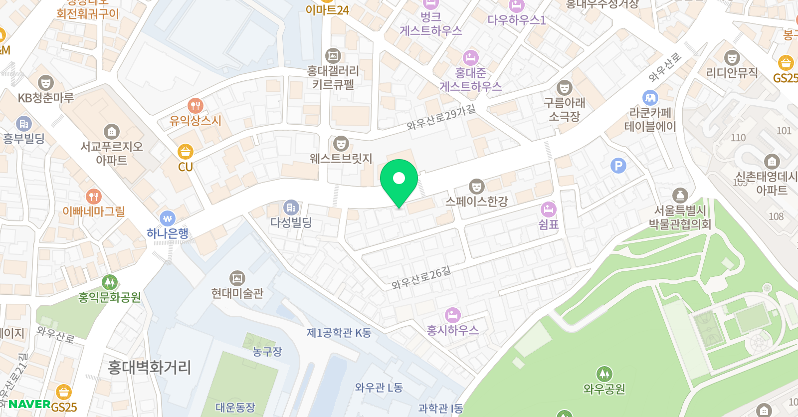 순수회화앤섬 위치