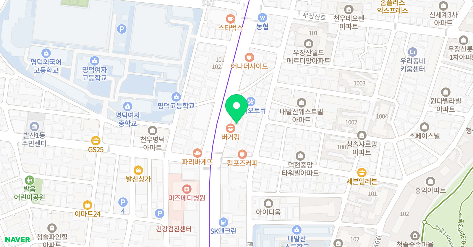 유투엠 강서발산캠퍼스 위치