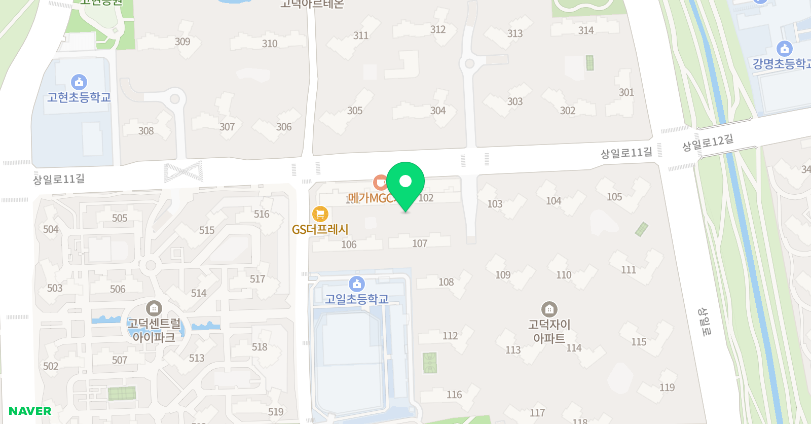플레이팩토 고덕자이 교습소 위치