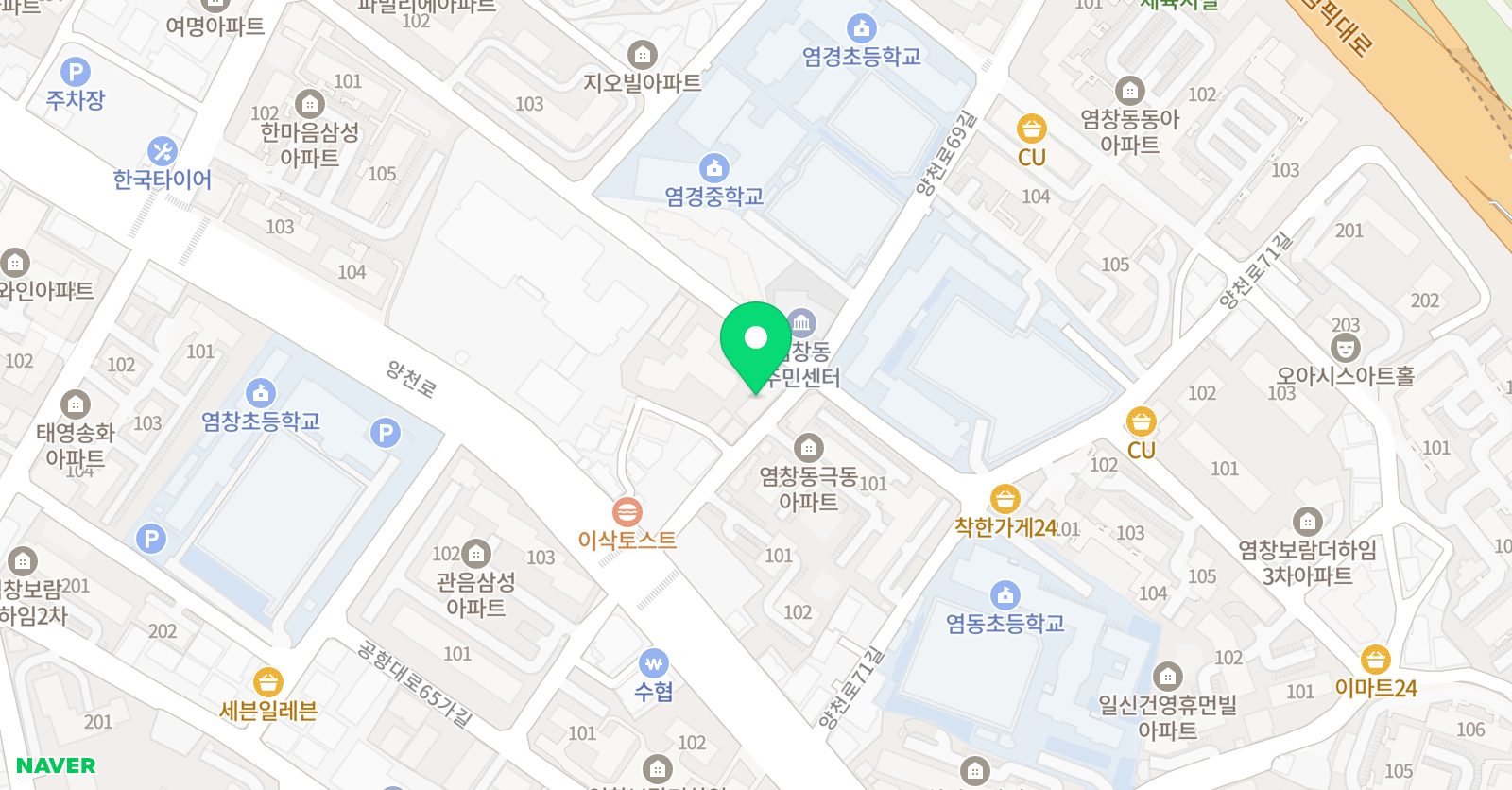 제일 학원 위치