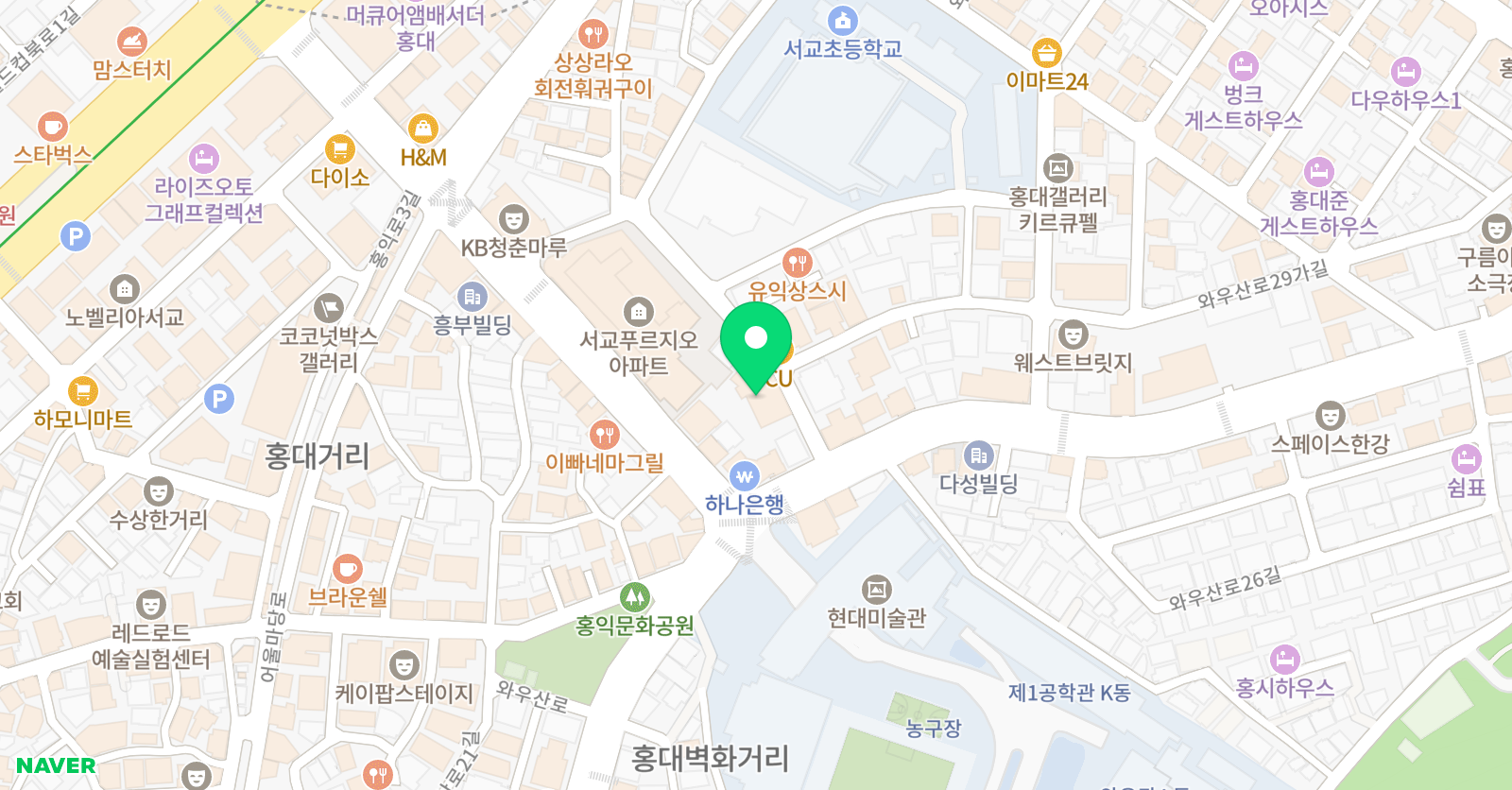 모두다른고양이 미술학원 위치