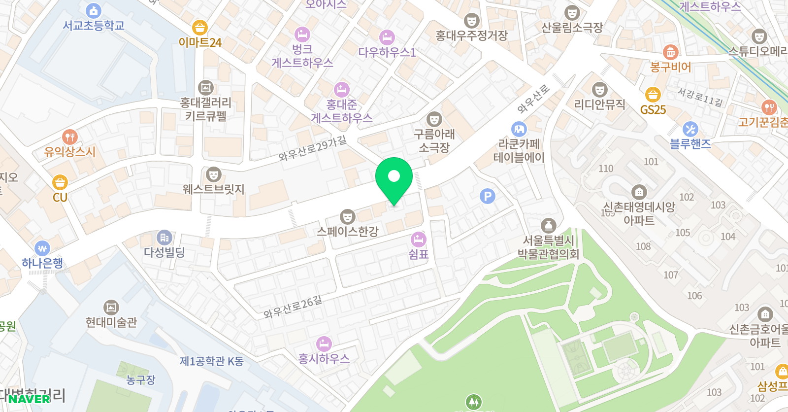 청 미술학원 위치