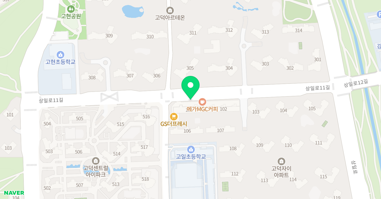 잉글리시아이 영어 상일점 위치