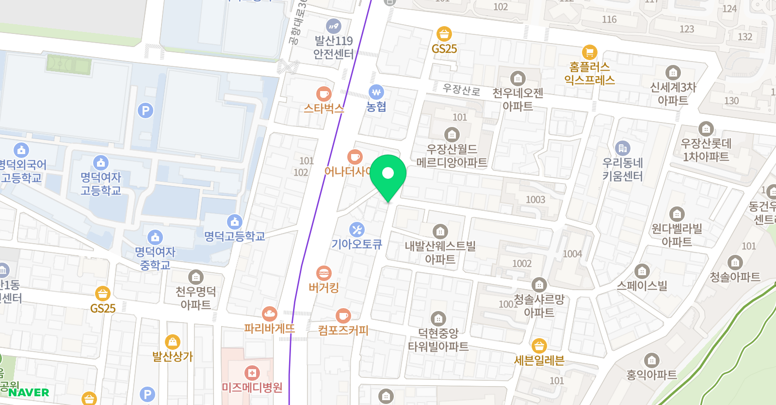 안쌤 영재과학 위치