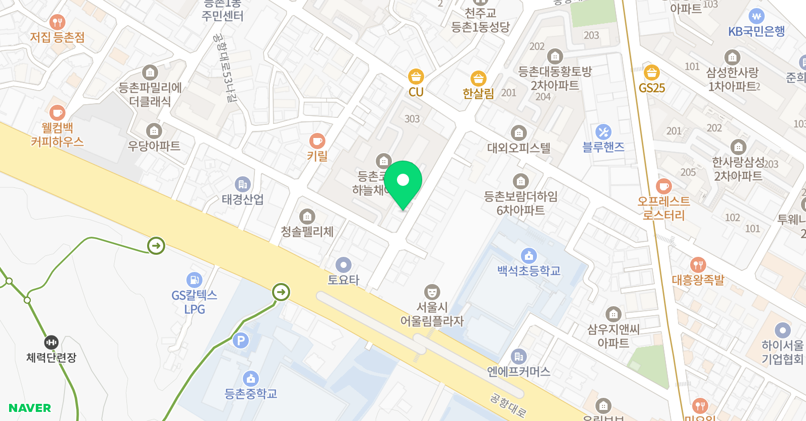 스마트해법 영어수학 강서백석초점 위치
