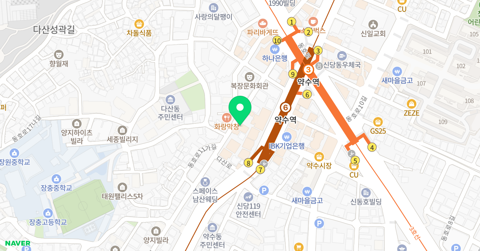 케이에스탑 학원 위치