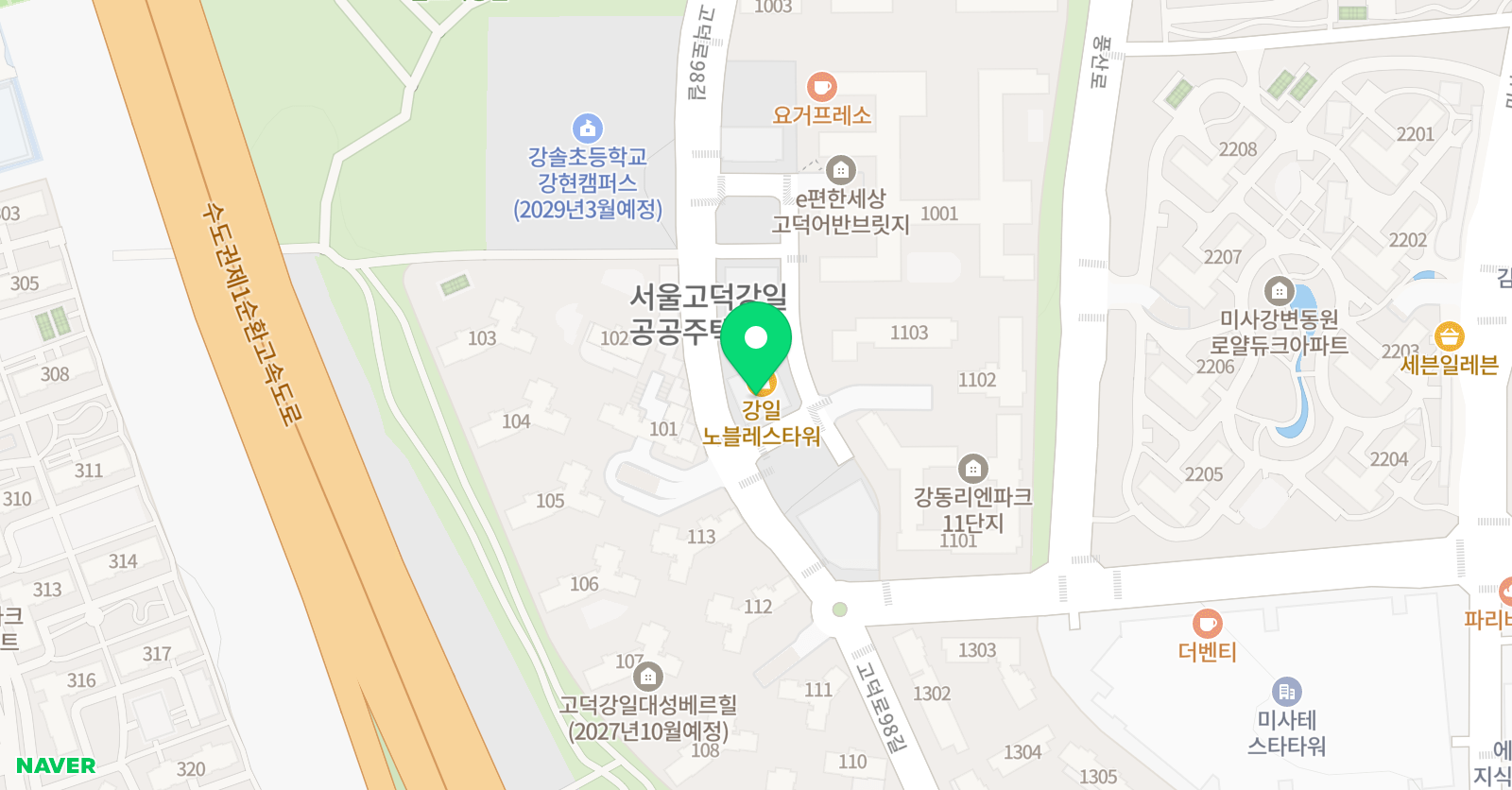 T클래스큐미르하다학원 위치
