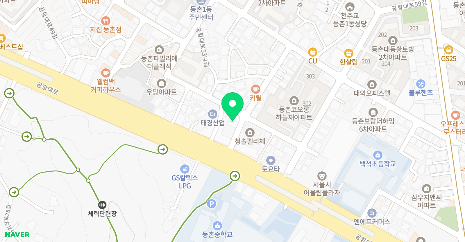 리드앤톡 영어학원 강서등촌1센터 위치