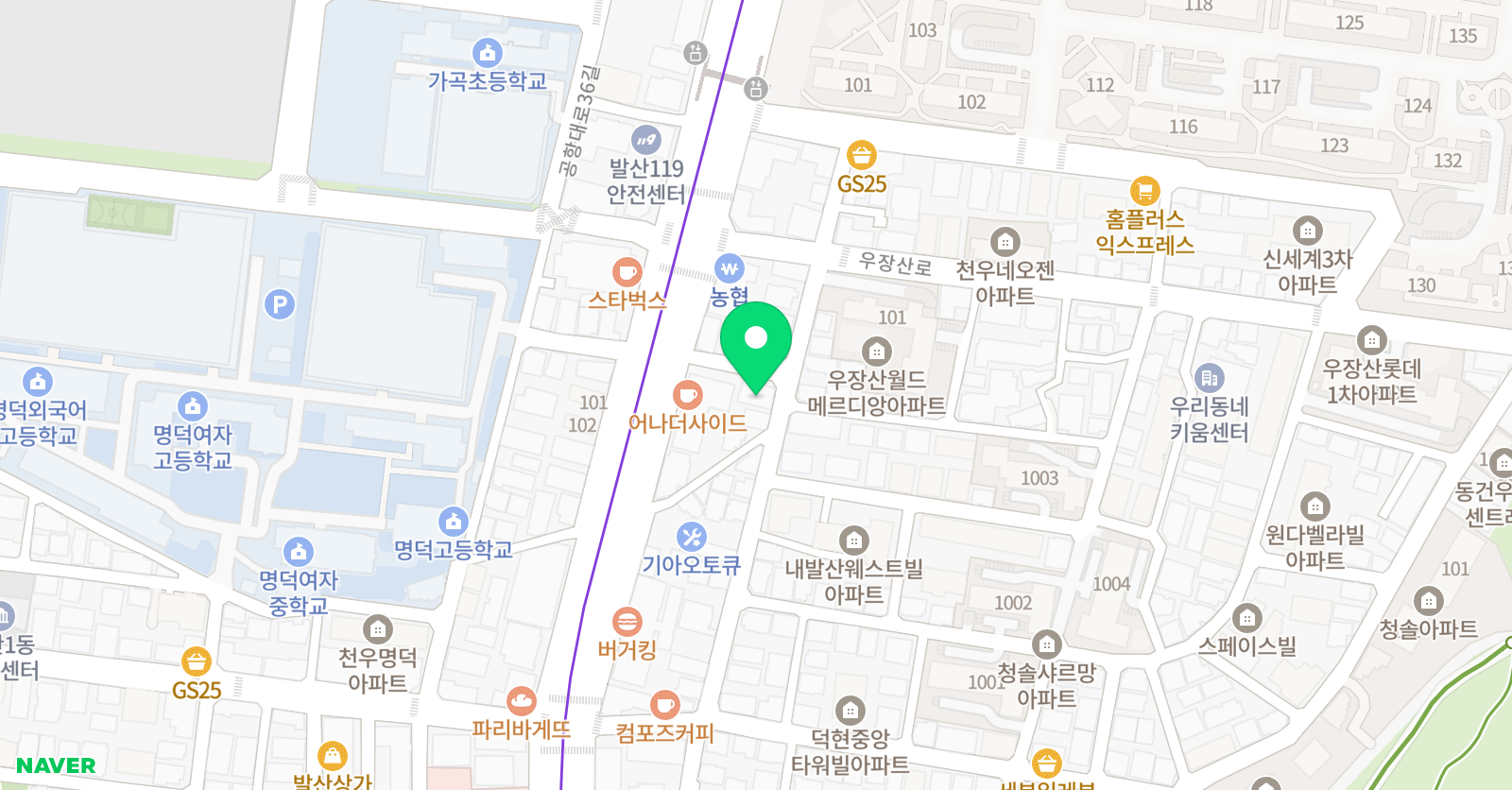 더나인 학원 위치