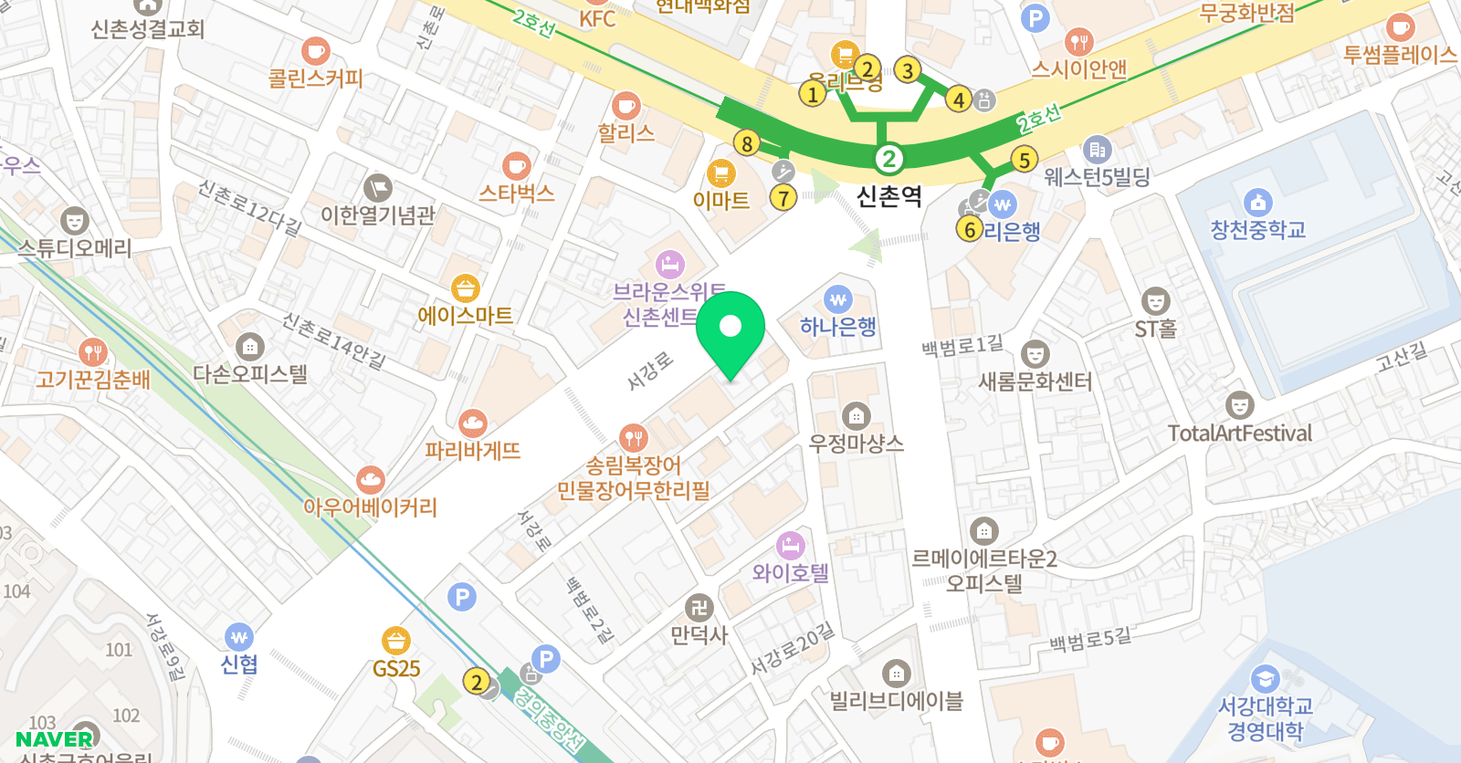 에스엠에스Studio 위치