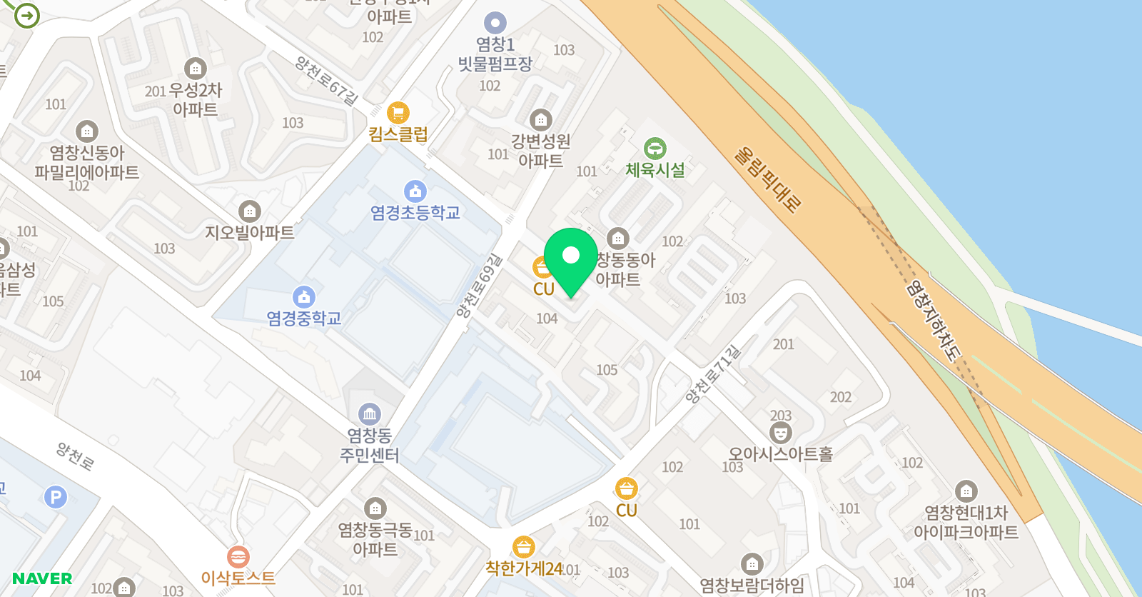 한국체대 정재환 태권도 위치