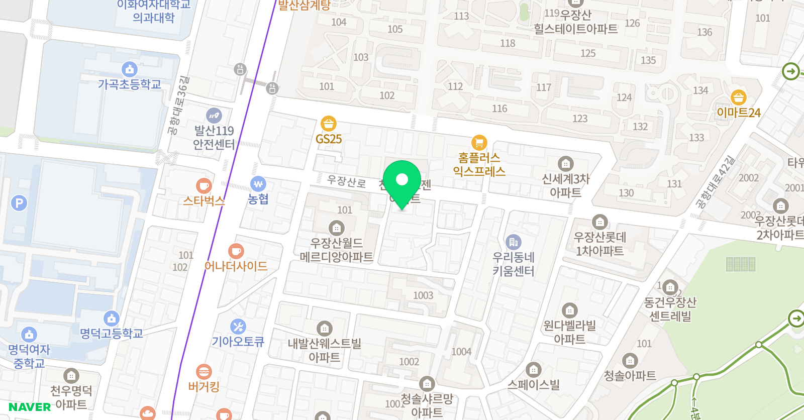 다오른 수학학원 위치
