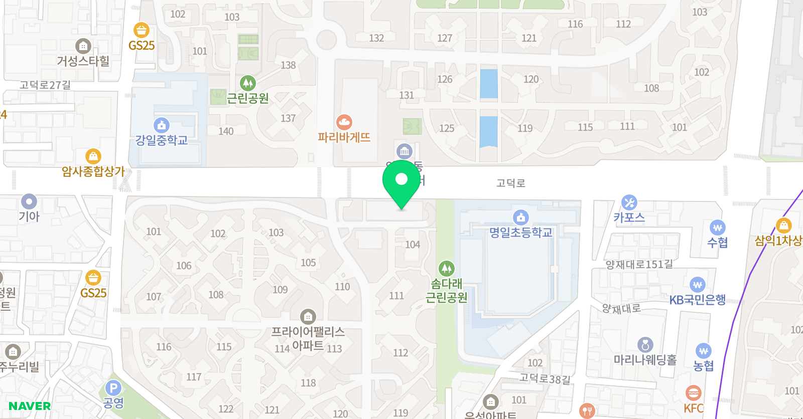 상상나무 미술학원 위치