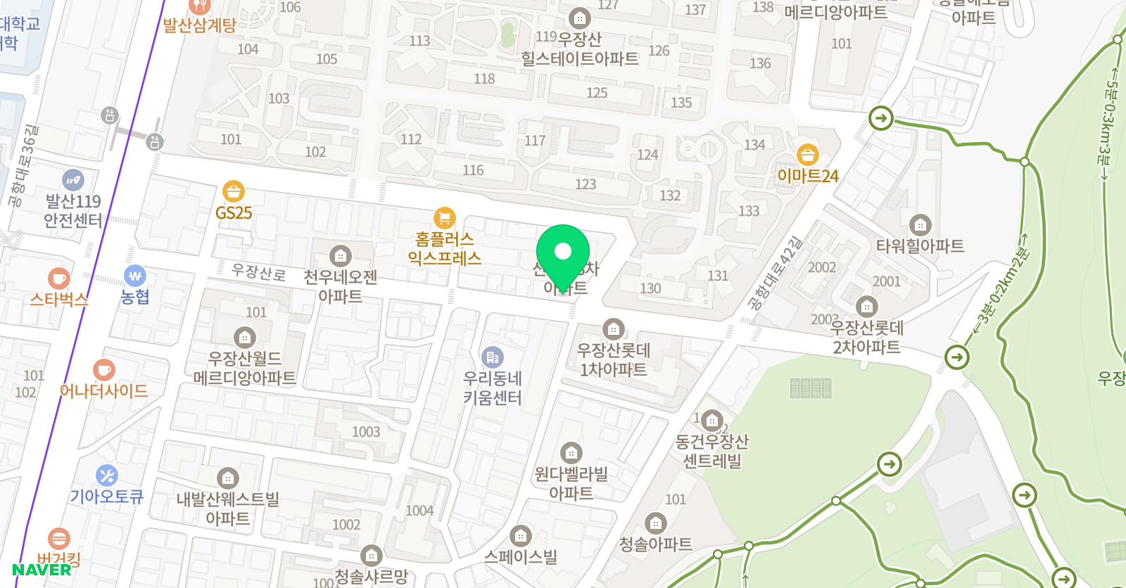 로뎀 태권도장 위치