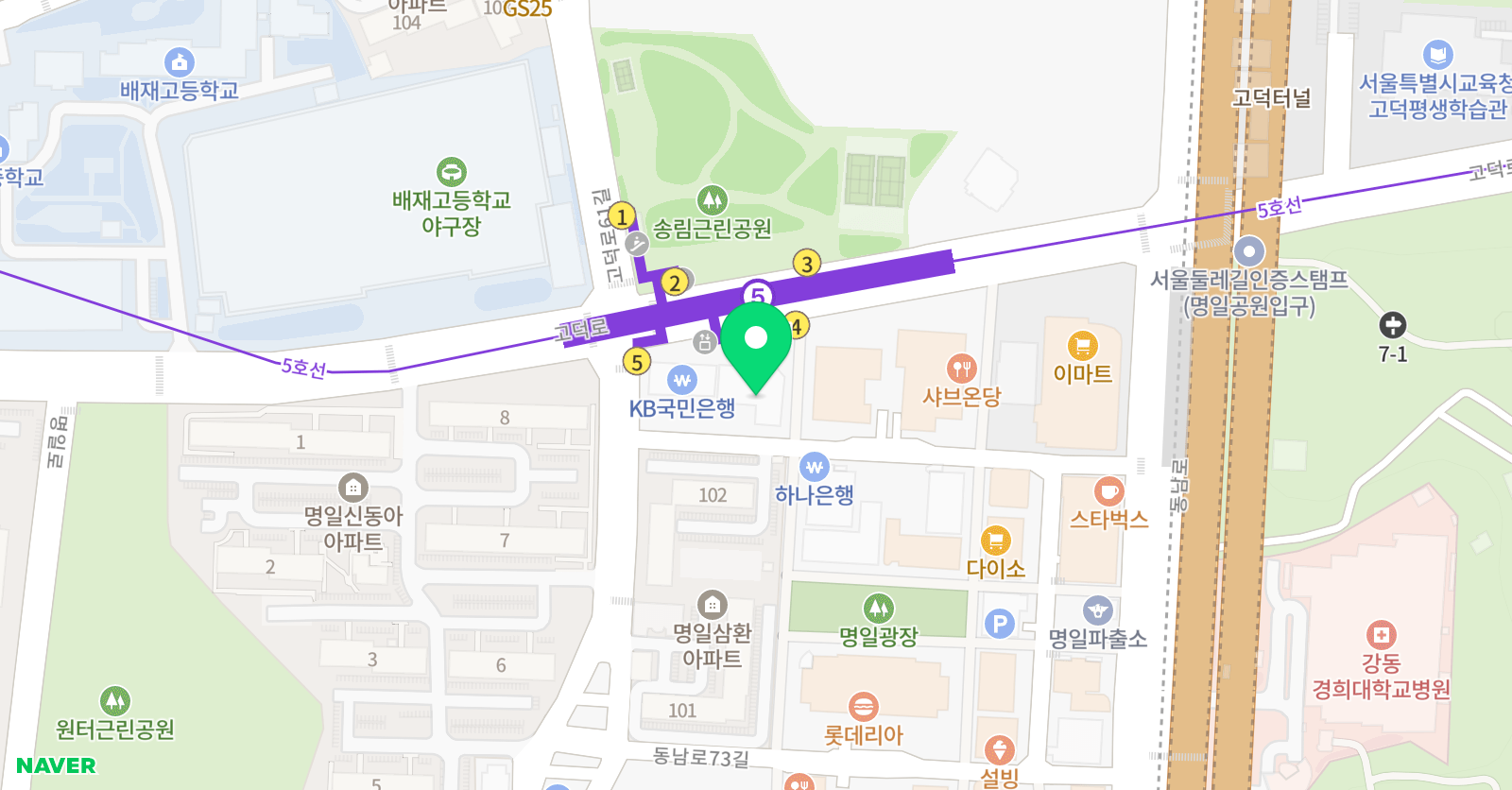 키즈스피치 정인 학원 위치