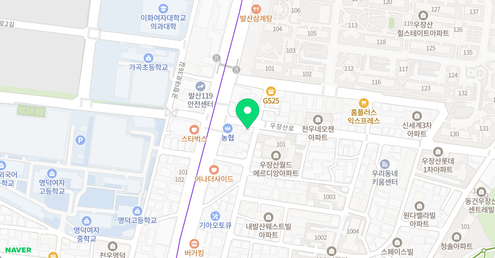 한영 신성악 교습소 위치