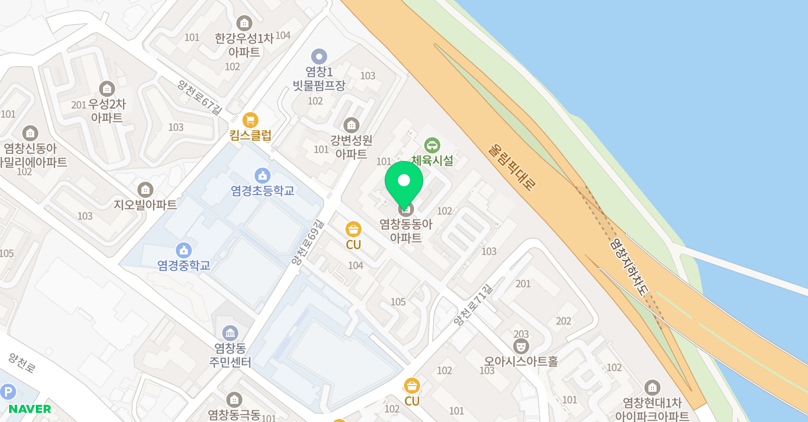 지니위니 미술교습소 염창 위치