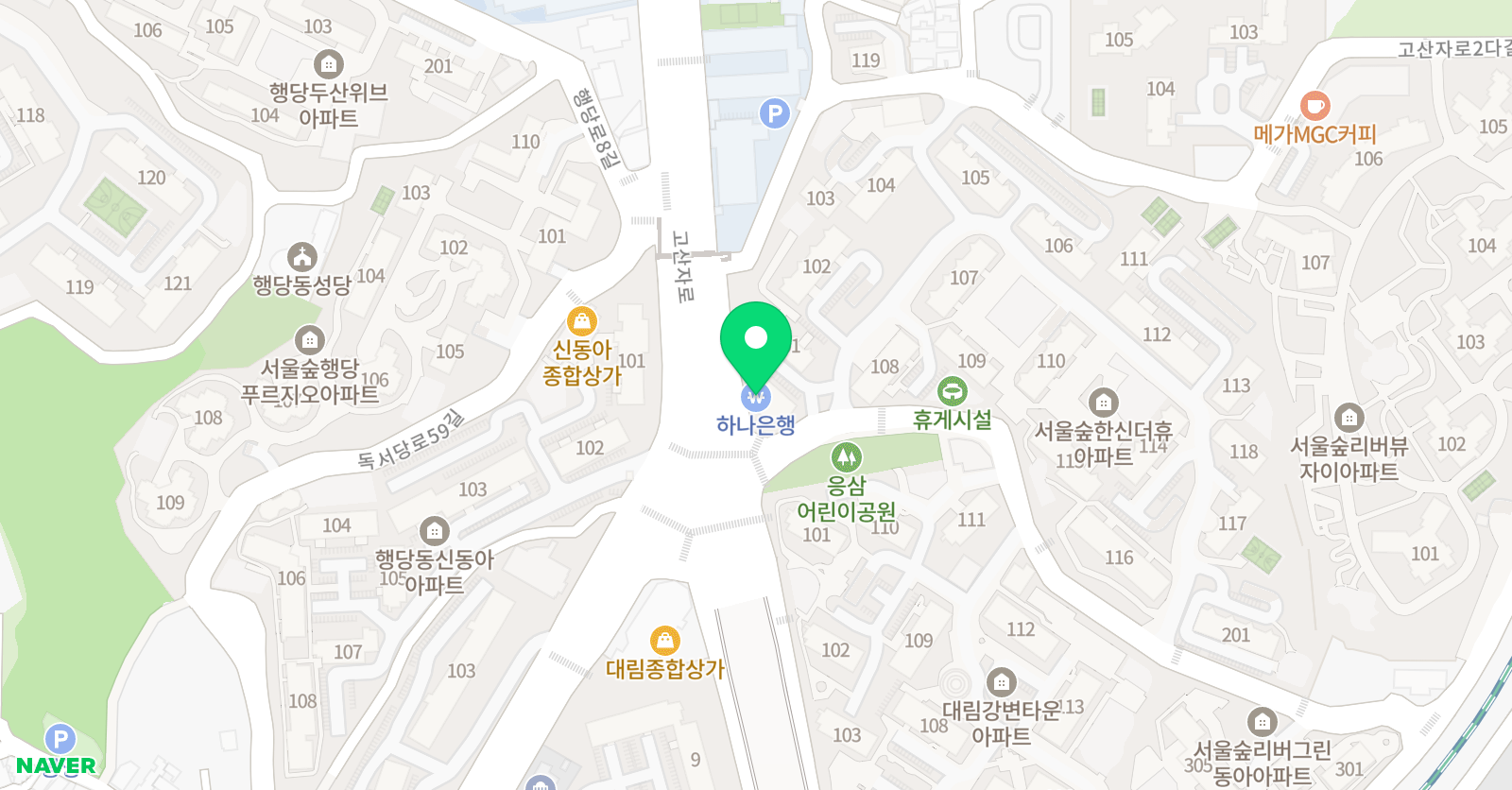 미래인성 태권도장 위치