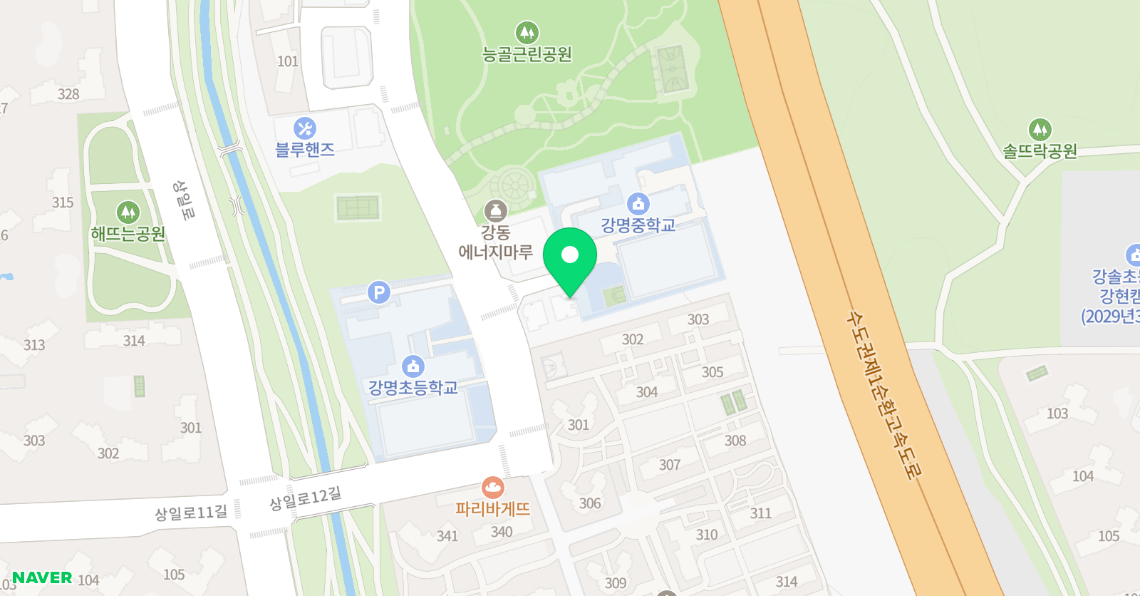 조이스 감성미술 상일교육원 위치