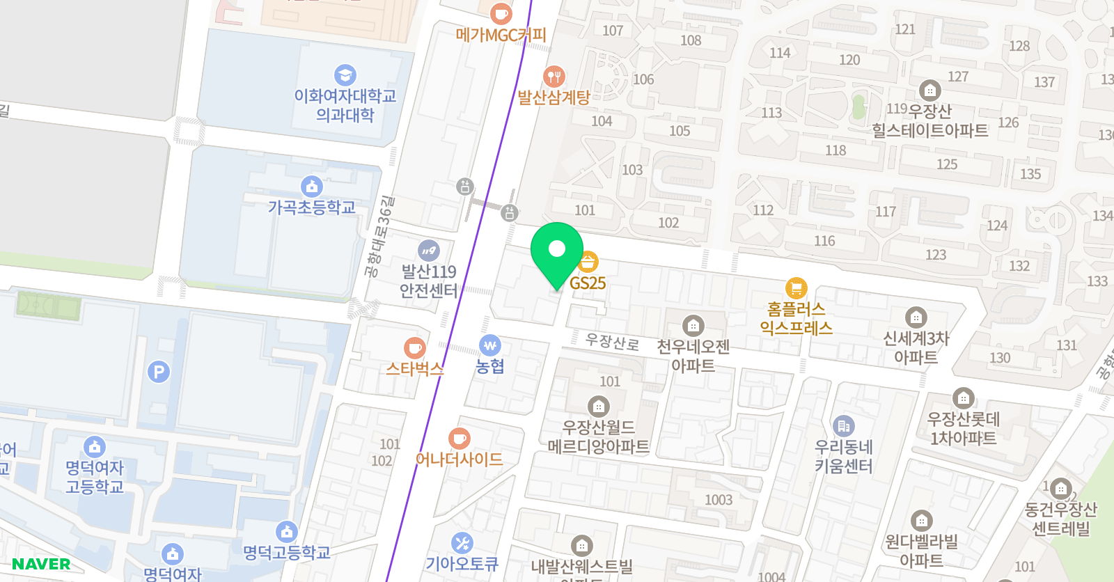 수앤큐 수학 위치